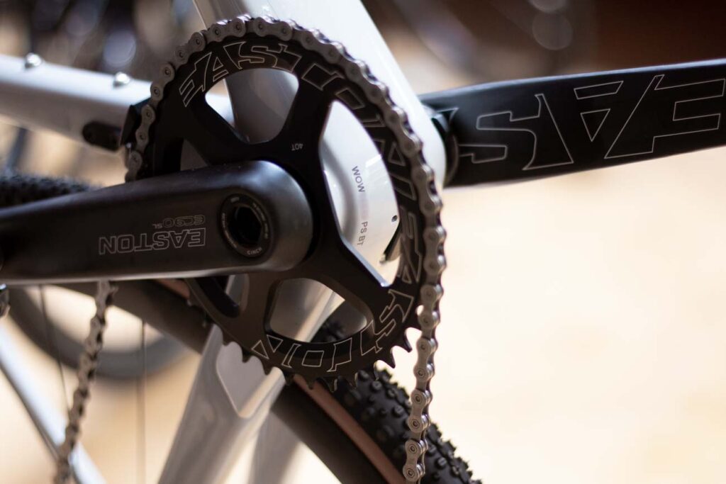 Cube usually prints the frame number under the bottom bracket Close-up look to a bike frame identification number