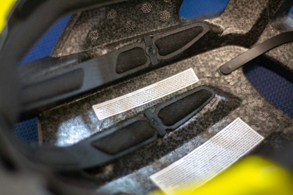 These pictures are from the Cube “Heron” helmet Inside bike helmet