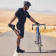 Cyclists workout at home