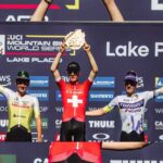 Finn Treudler celebrates on the podium, proudly raising the trophy for his U23 triumph in Lake Placid. Finn Treudler celebrates on the podium, proudly raising the trophy for his U23 triumph in Lake Placid.