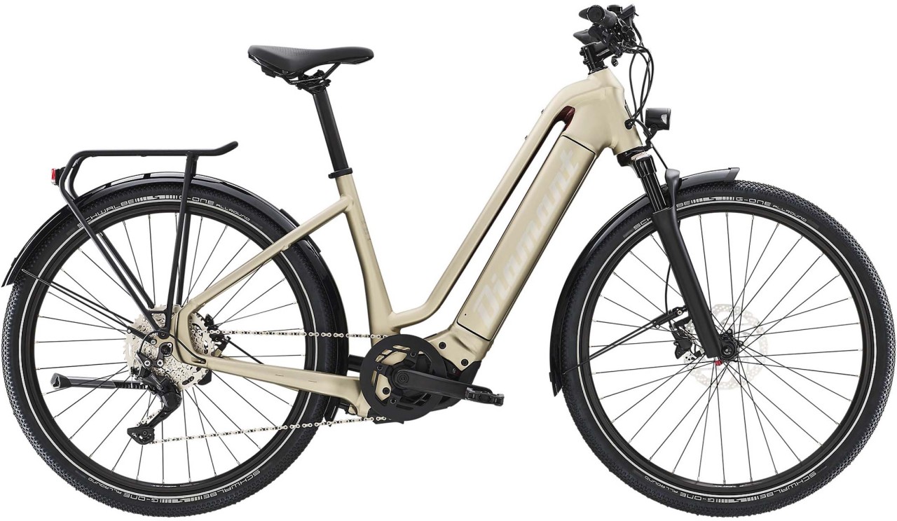 Diamant Zouma Deluxe+ TIE Alvitgrau Metallic 2022 - Touring E-Bike Easy Entry