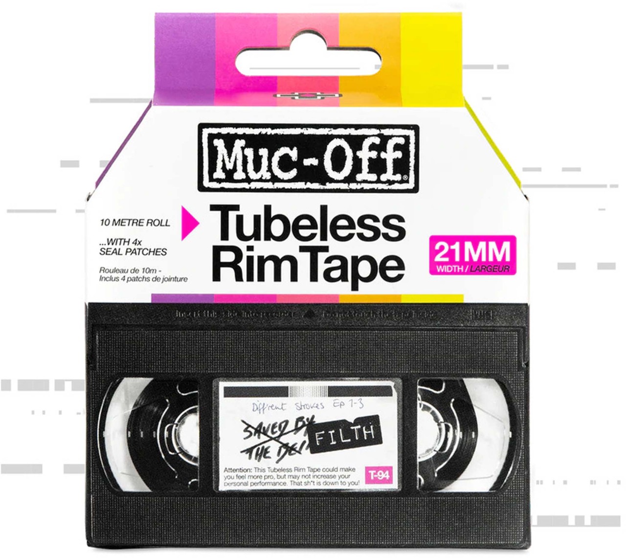 Muc-Off Rim Tape Rim Tape 10m Roll pink 21 mm