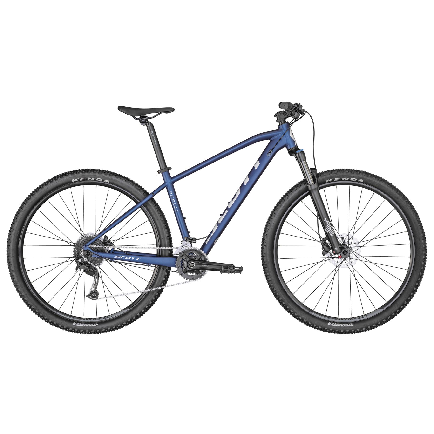 Blue hardtail mountain bike 2025