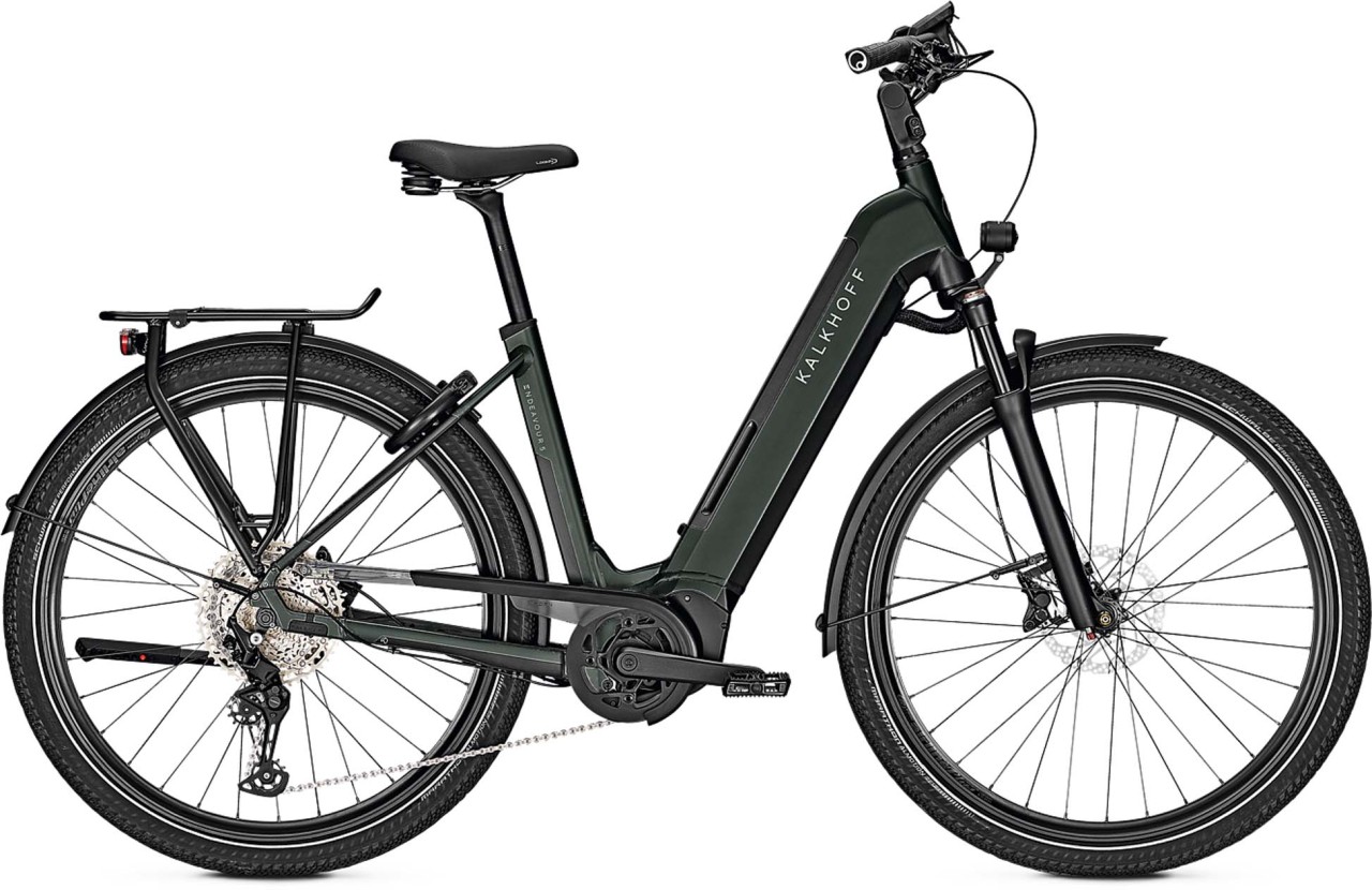 Kalkhoff Endeavour 5.B Advance+ black green 2023 - Touring E-Bike Easy Entry