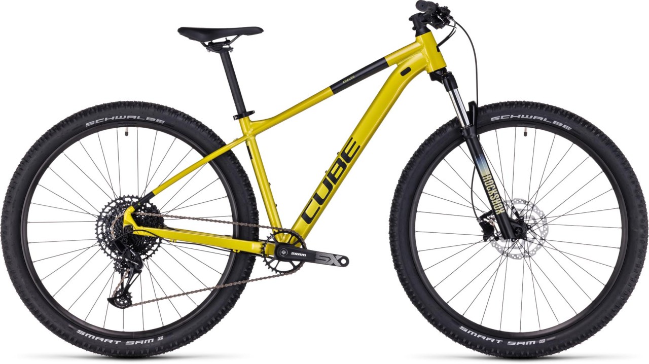 Cube Analog flashlime n black 2024 - Hardtail Mountainbike