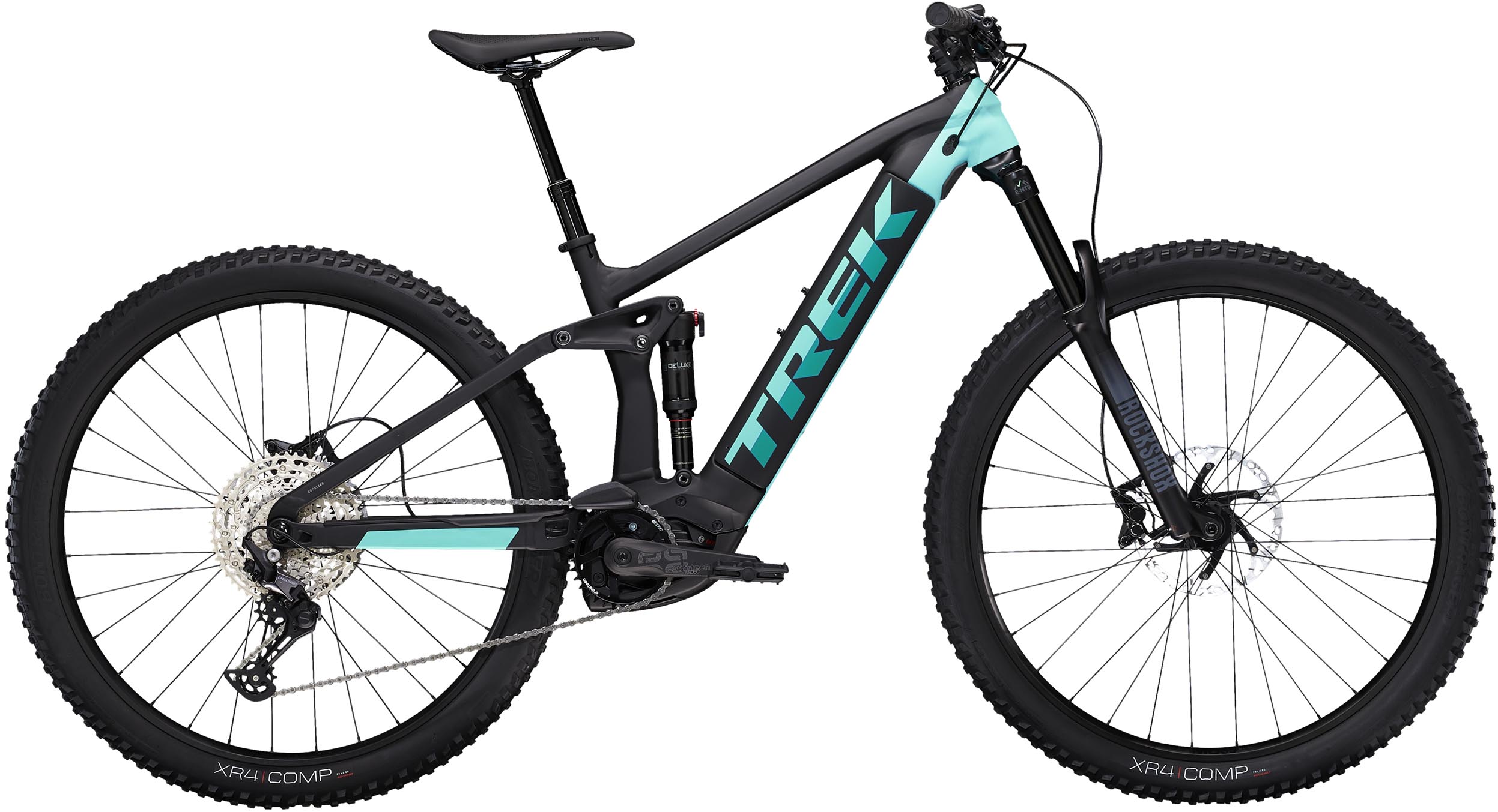 Trek Rail 5 625Wh Matte Trek Black Miami Green 2022 E Bike