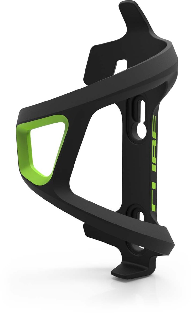 Cube HPP Left-Hand Sidecage bottle cage black n green