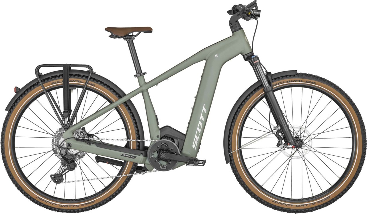 Scott Axis eRIDE 10 Men Highland Green 2023 - E-Bike Hardtail Mountainbike Touring Bike