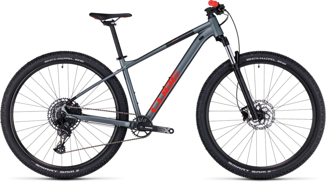 Cube Analog flashgrey n red 2024 - Hardtail Mountainbike