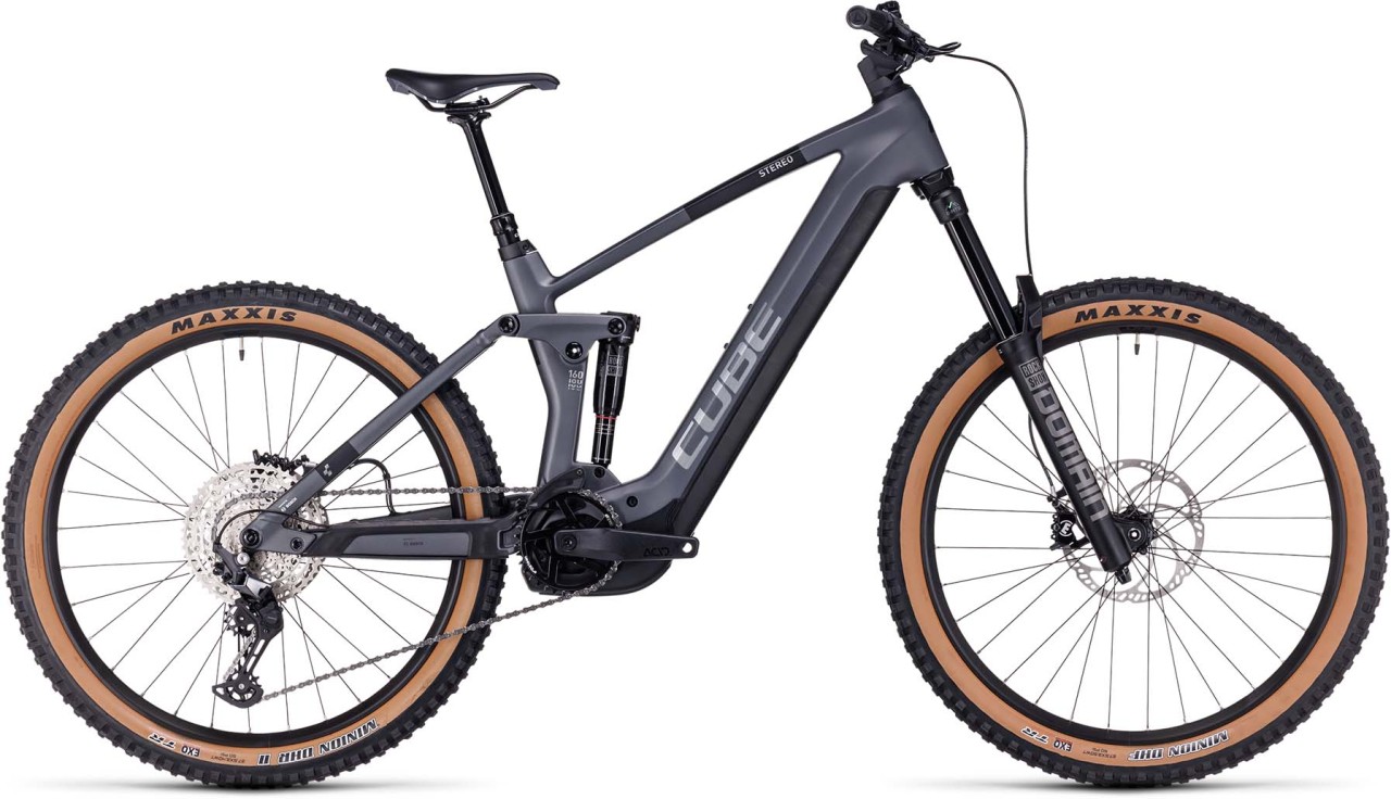 Cube Stereo Hybrid 160 HPC Race 625 27.5 grey n metal 2023 - E-Bike Fully Mountainbike