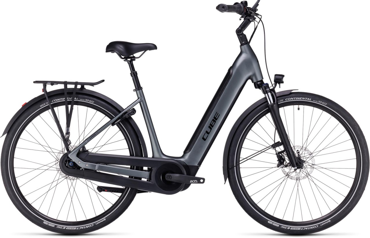 Cube Supreme Hybrid Pro 625 26" flashgrey n black 2024 - E-Bike Trekkingrad Tiefeinsteiger