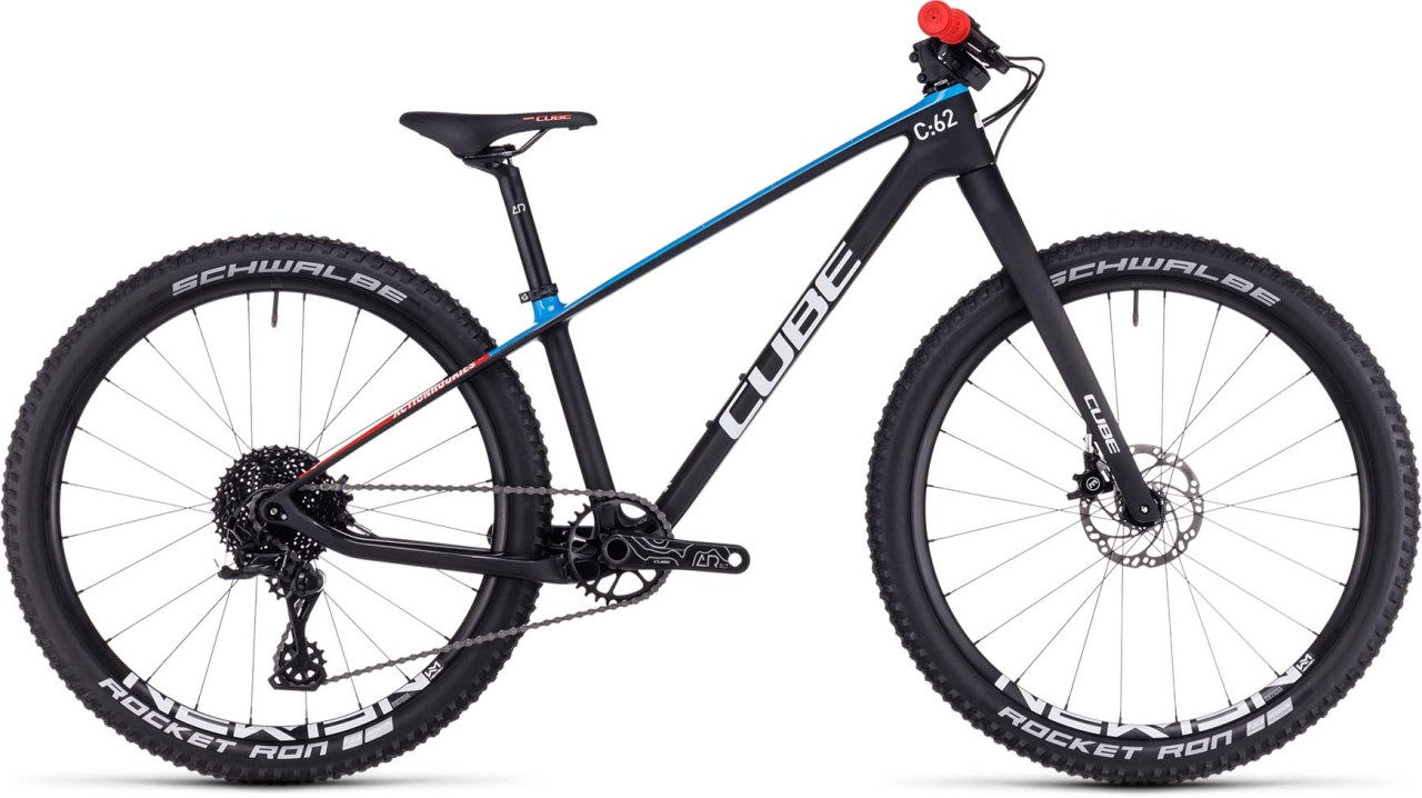 Cube Elite 240 C:62 Pro carbon n blue n red 2023 - Kid Bike 24 Inches