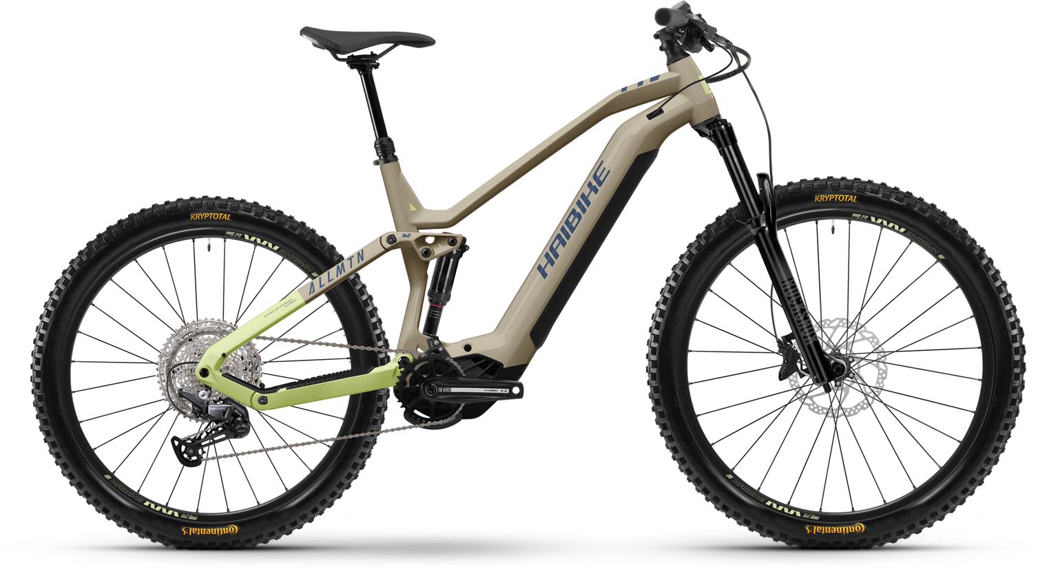 Haibike AllMtn 3 coffee green blue gloss 2024 E Bike Fully MTB MHW