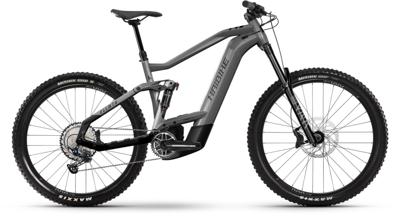 Haibike AllMtn 5 platinum / black gloss 2024 - E-Bike Fully Mountainbike