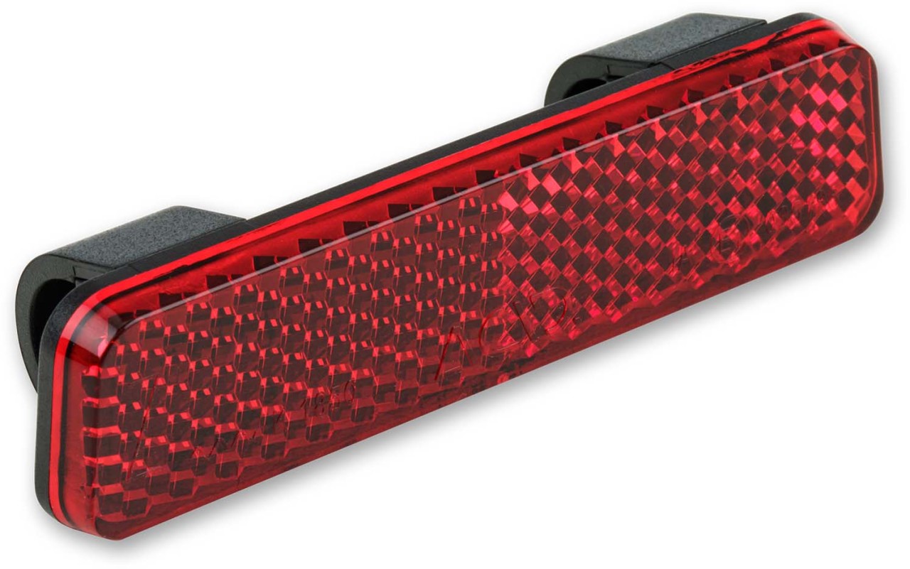 ACID Luggage carrier reflector SLIM CLIP - red