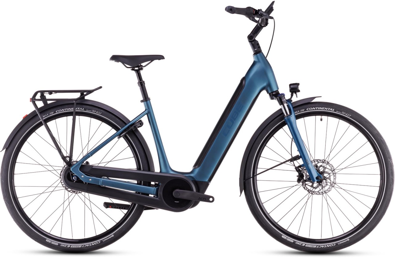 Cube Supreme RT Hybrid Comfort EXC 625 blue n black 2025 - Touring E-Bike Easy Entry