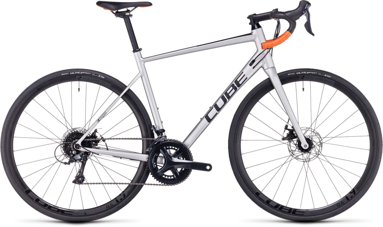 Cube Attain Pro silver n orange 2023 - Road Bike Aluminum Men