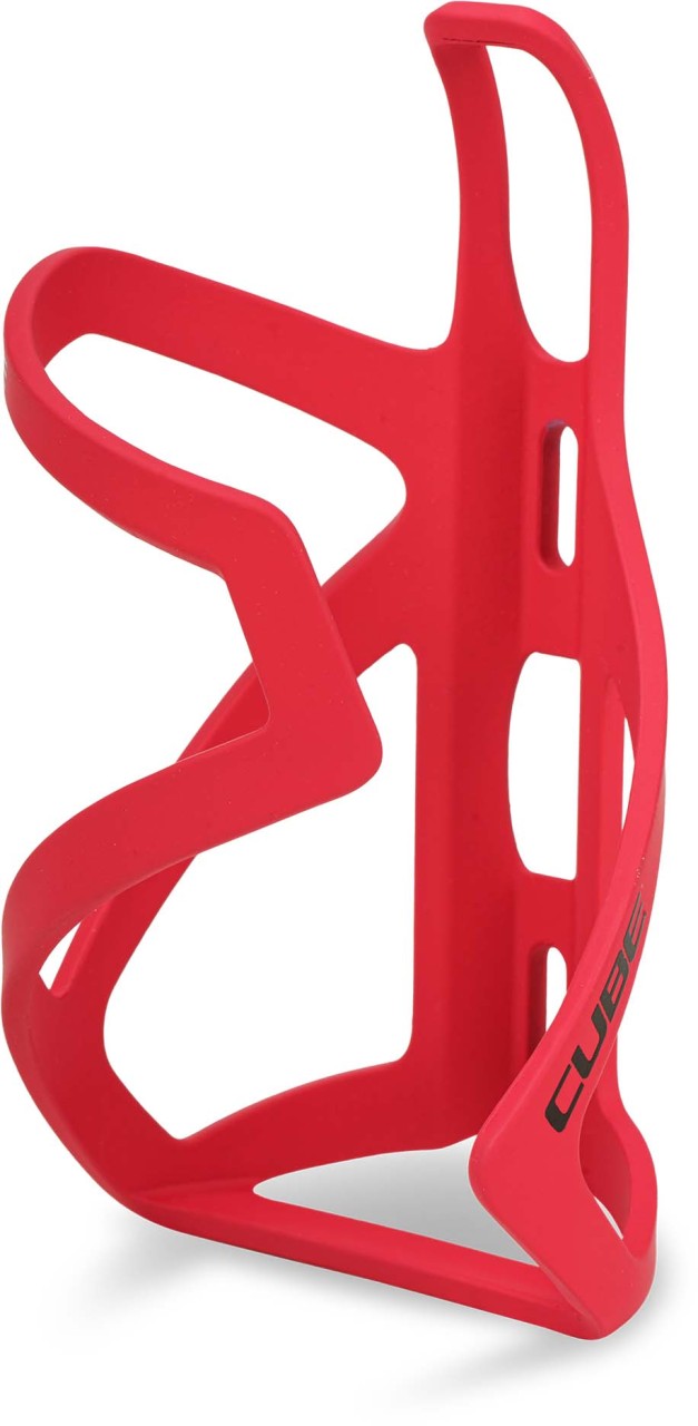 Cube Bottle cage HPP Sidecage - matt red'n'glossy black