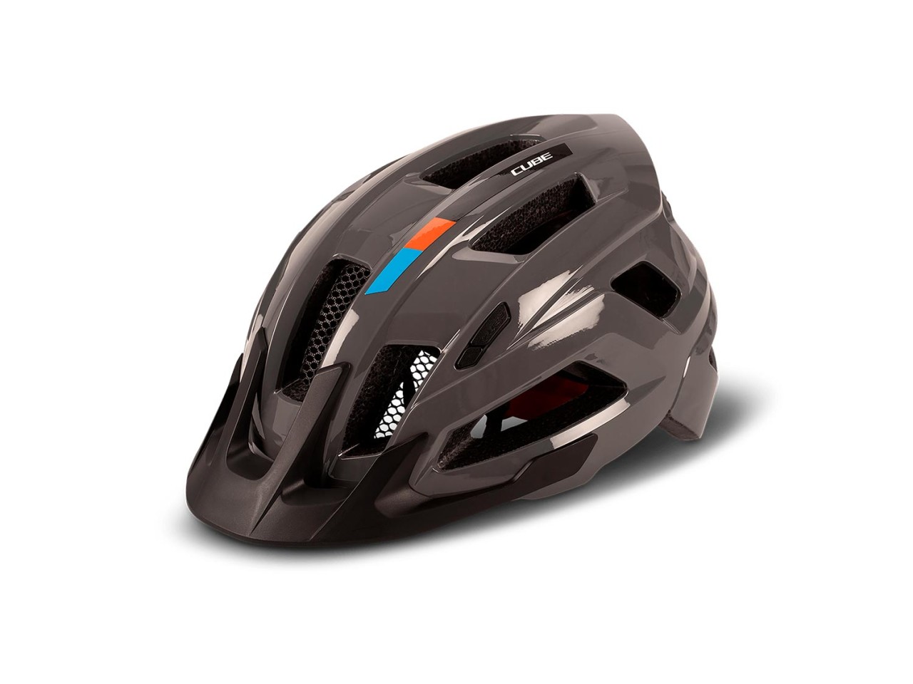 Cube Helmet STEEP X Actionteam glossy grey'n'orange