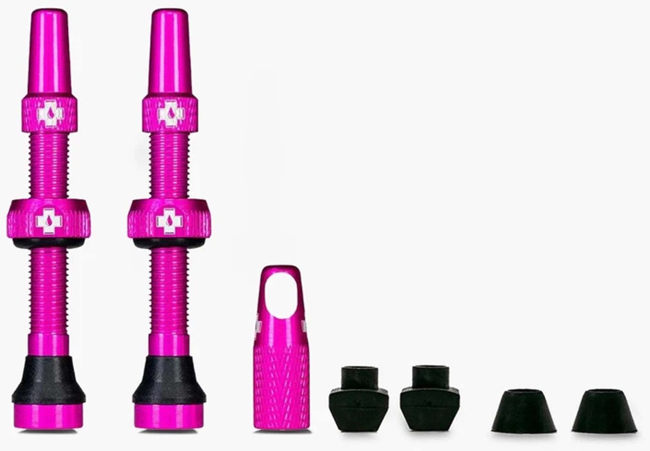 Muc-Off Tubeless valve kit universal for MTB / road pink 60 mm