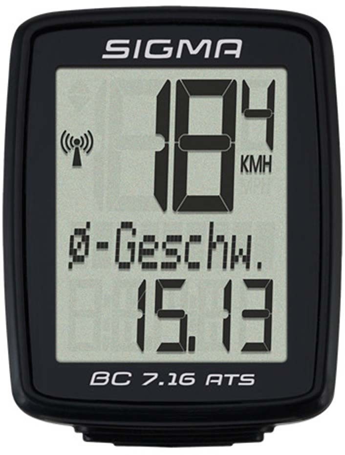 Sigma BC 7.16 ATS bike computer wireless black