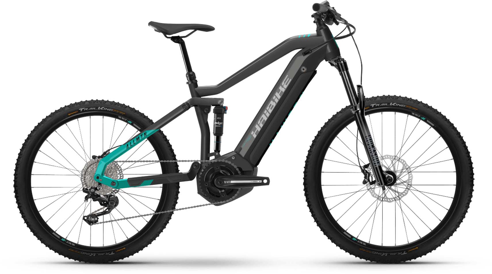 Haibike AllMtn 1 i630Wh anthracite/turqoise 2021 - E-Bike Fully MTB |