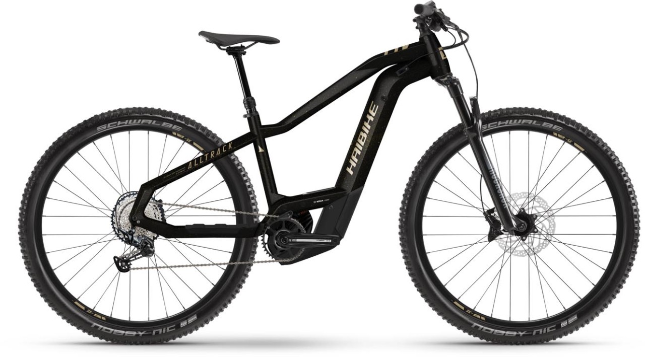 Haibike ALLTRACK 10 Gloss Blk Metallic / Tan 2022 - E-Bike Hardtail Mountainbike