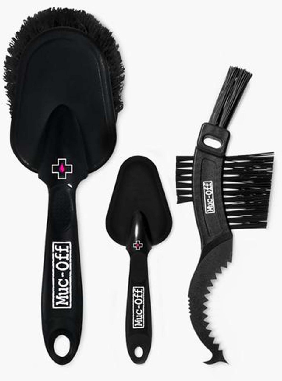 Muc-Off 3x Premium cleaning brushes set