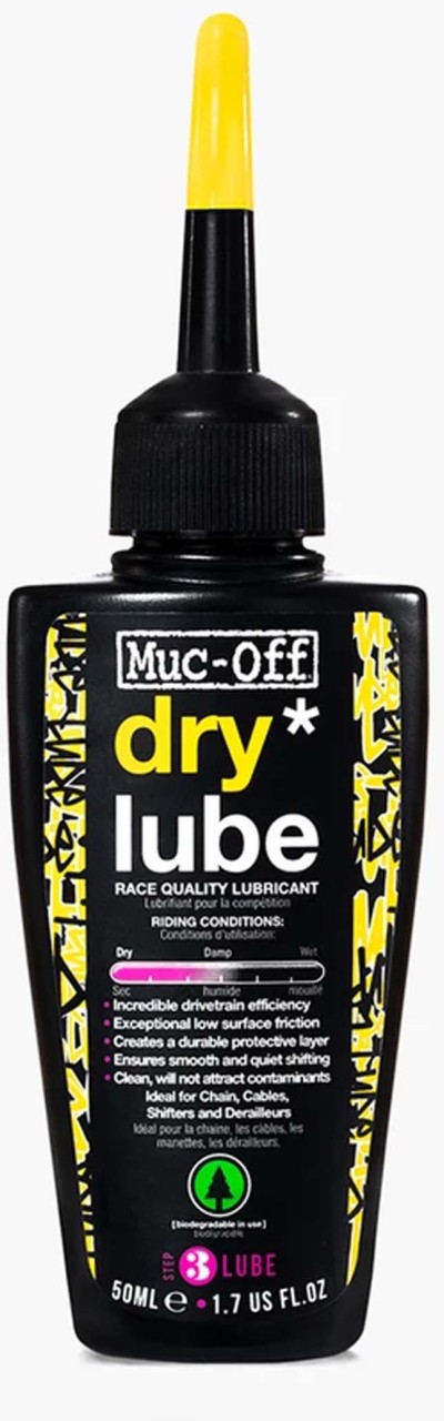 Muc-Off Dry Lube bottle chain lubricant for dry conditions 50 ml