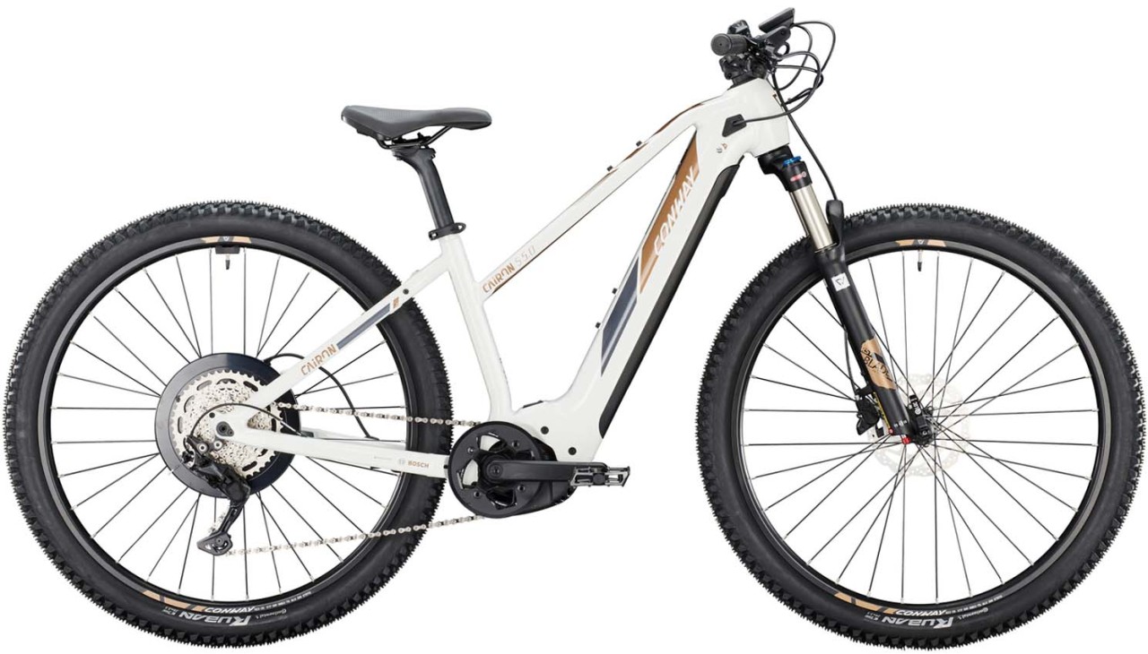 Conway Cairon S 5.0 750 pearlwhite / brown metallic 2022 - Damen E-Bike Hardtail Mountainbike Women