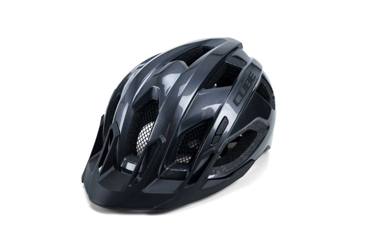 CUBE Helmet QUEST glossy iridium black MHW