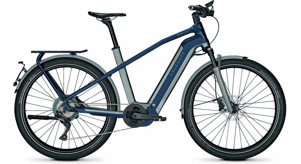 Kalkhoff Endeavour 7.B Excite 45km/h jetgrey/sydneyblue matt (Diamond) 2021 - Touring E-Bike Men