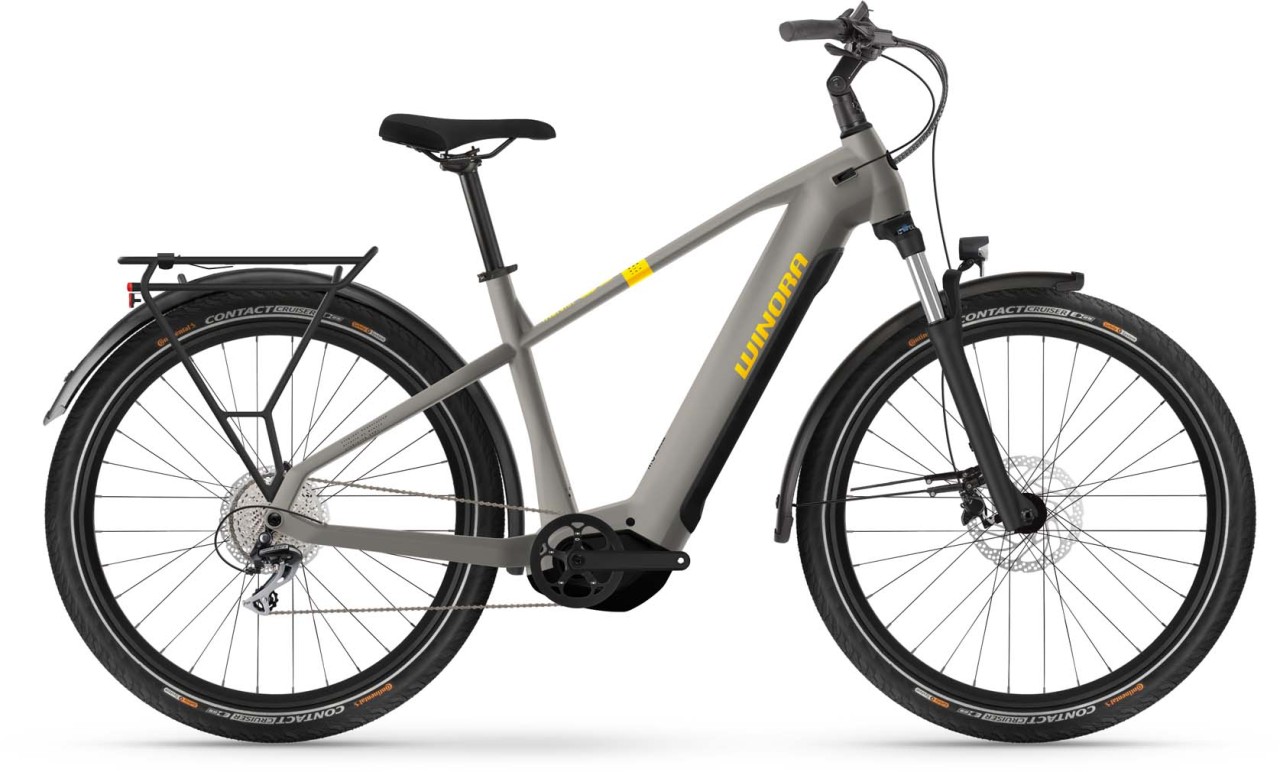 Winora Yucatan X8 Quarz matt 2023 - Touring E-Bike Men