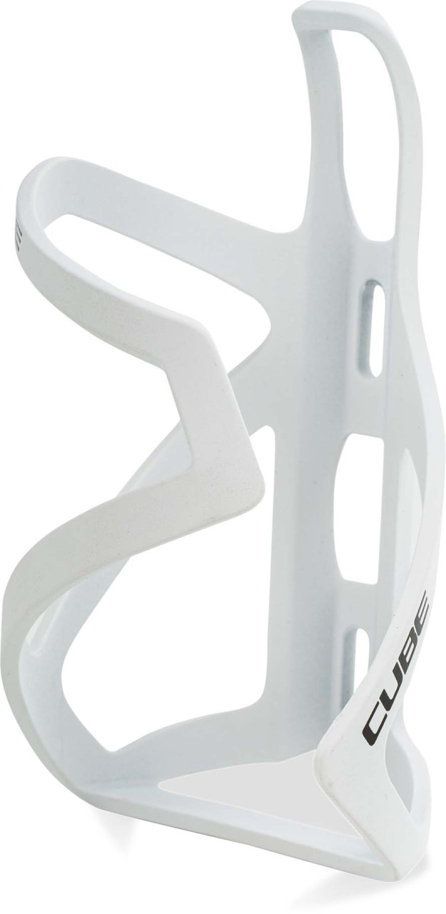 Cube Bottle cage HPP Sidecage - matt white'n'glossy black