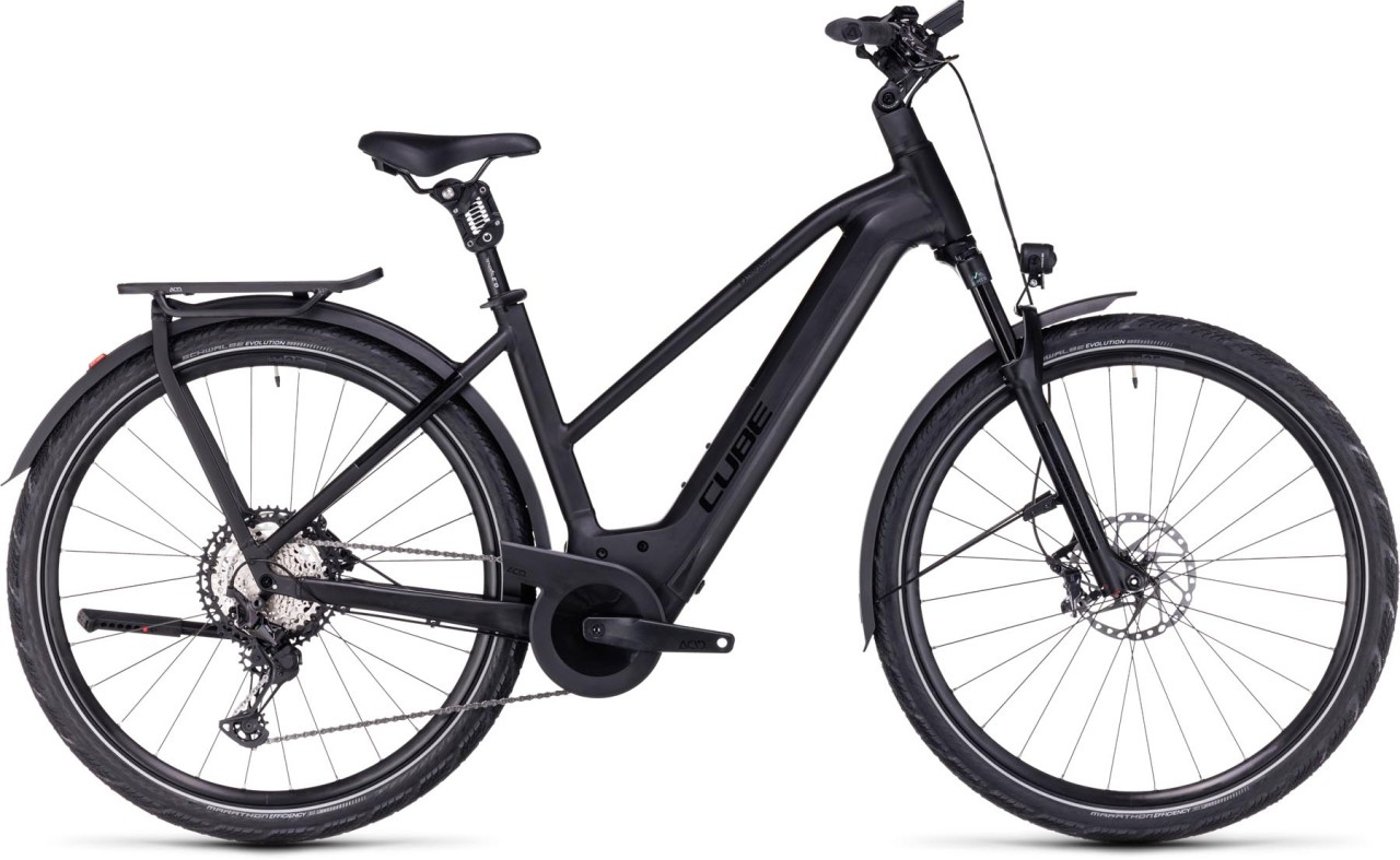 Cube Kathmandu Hybrid SLT 750 black n metal 2024 - Touring E-Bike Women