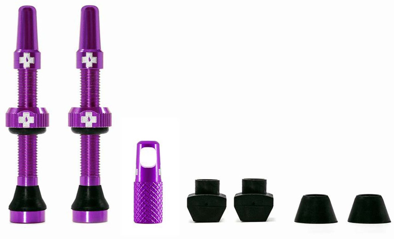 Muc-Off Tubeless Valve Kit Universal for MTB & Road purple 60