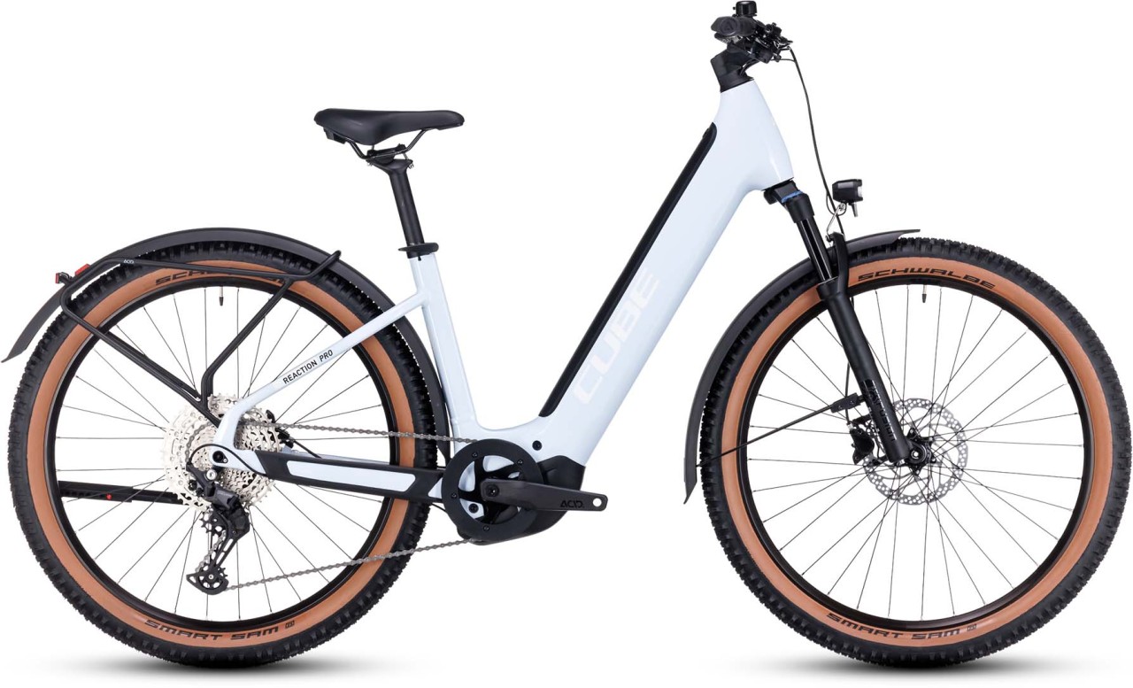 Cube Reaction Hybrid Pro 750 Allroad flashwhite n black 2023 - E-Bike Hardtail Mountainbike Easy Entry