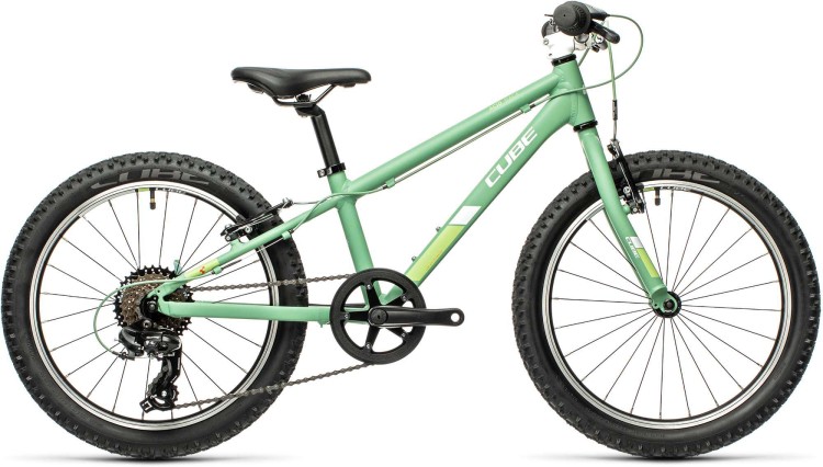 green and white bike