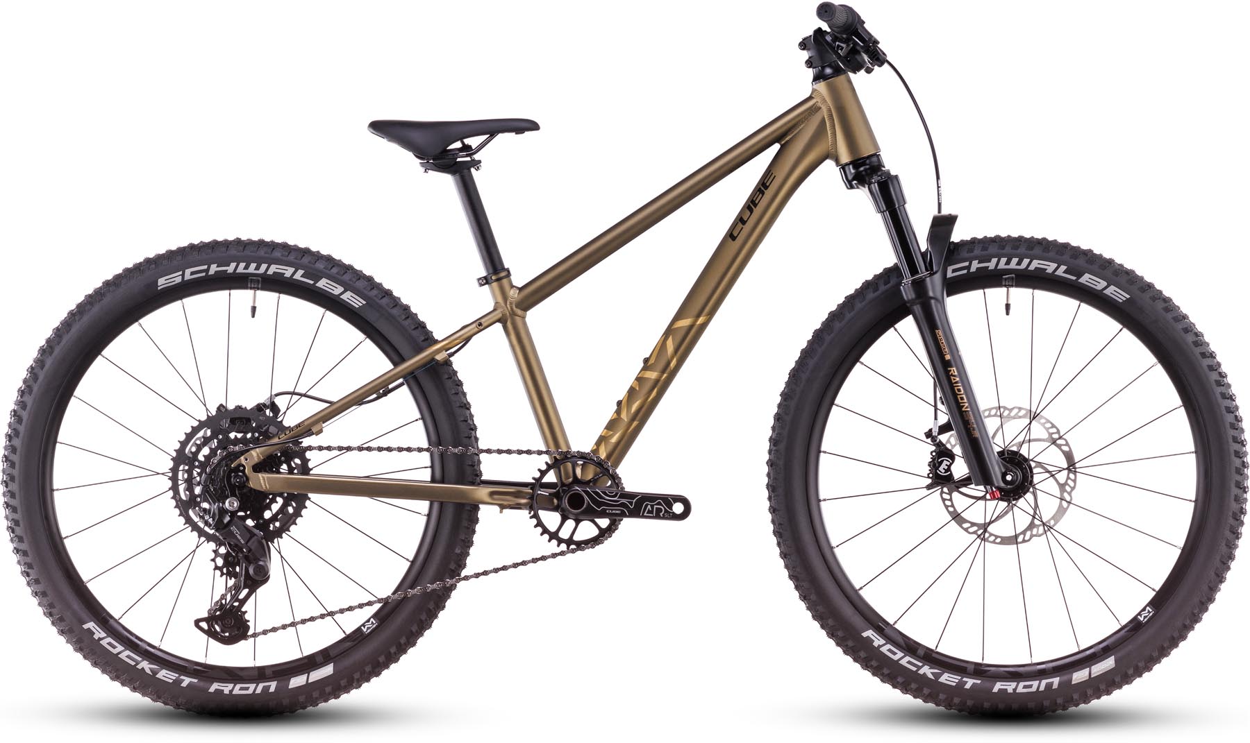 Cube Reaction 240 TM goldenlime n black 2025 Kid Bike 24 Inches