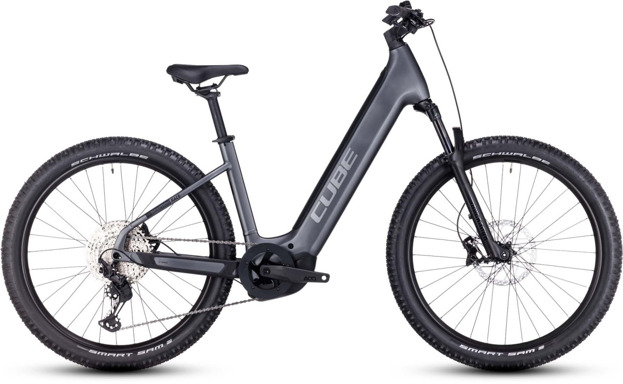 Cube Reaction Hybrid Race 625 grey n metal 2023 - E-Bike Hardtail Mountainbike Easy Entry