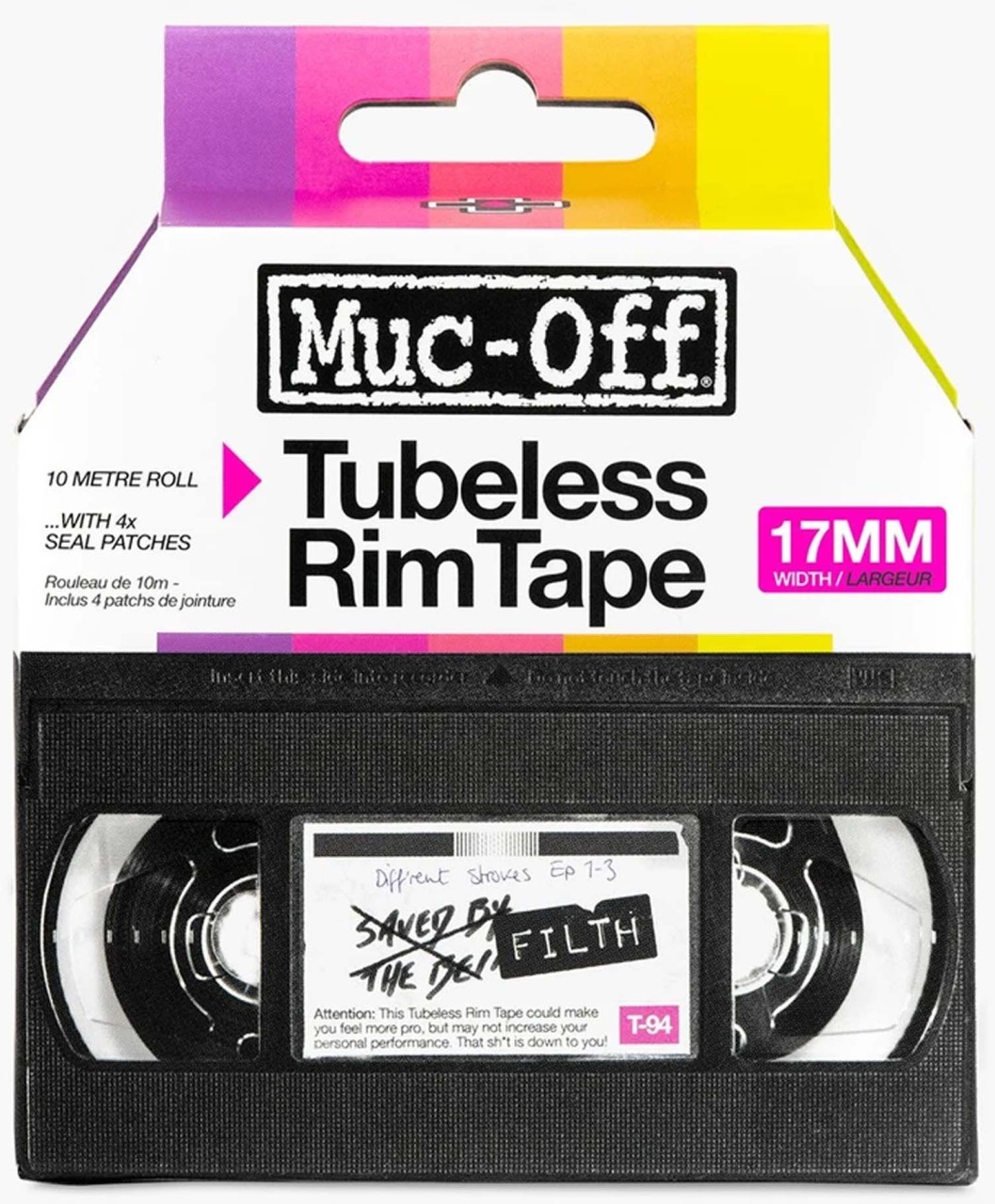Muc-Off Rim Tape Rim Tape 10m Roll pink 17 mm