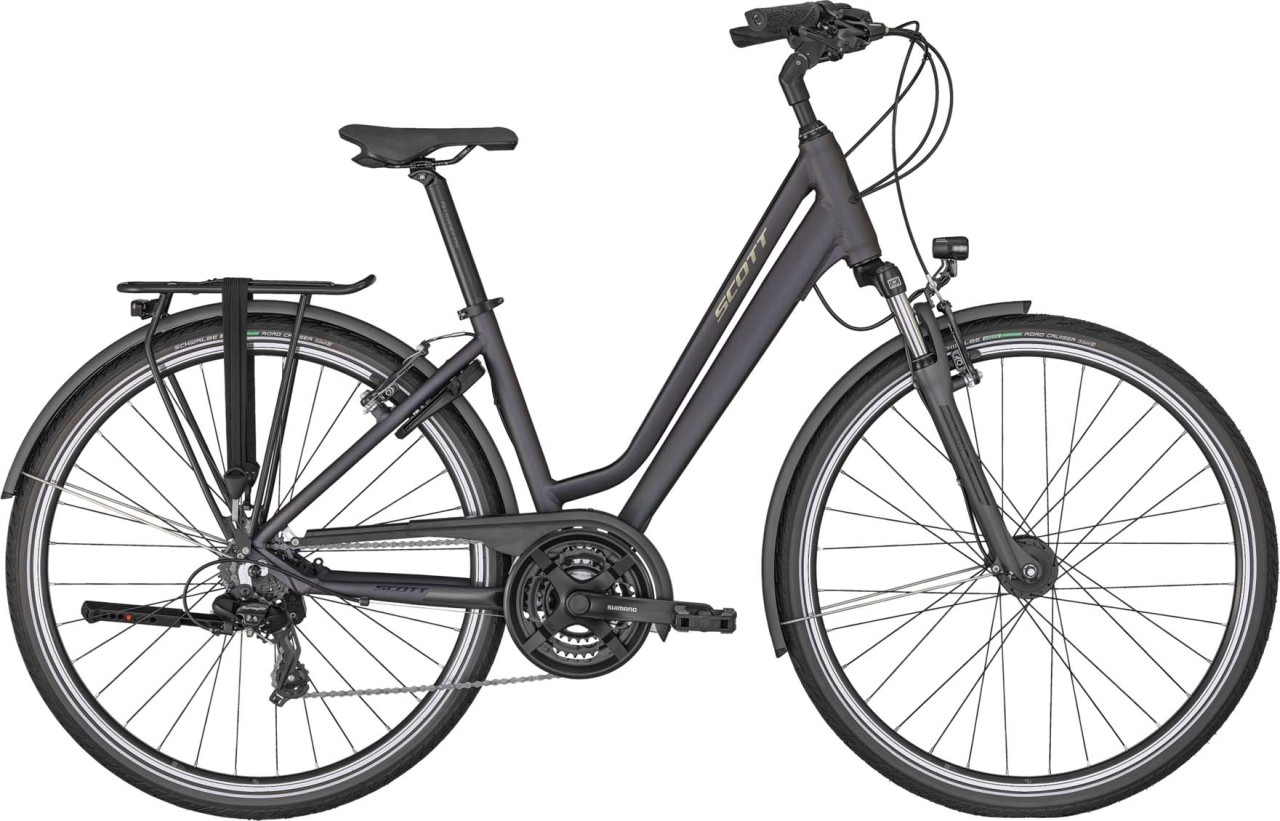 Scott Sub Comfort 20 Unisex Dark Anodized Grey 2023 - Touring Bike Easy Entry