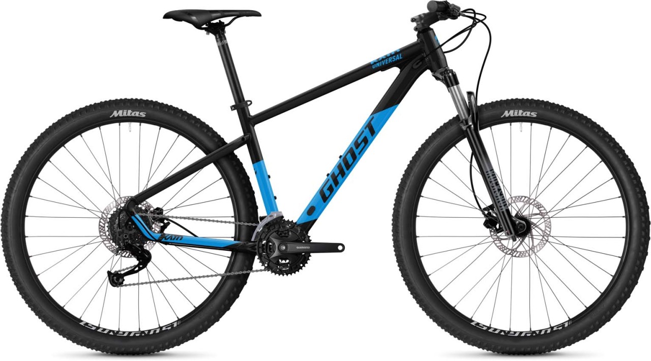 Opiaat tofu Onbeleefd Ghost Kato Universal 29 AL black / bright blue glossy 2023 - Hardtail MTB |  MHW