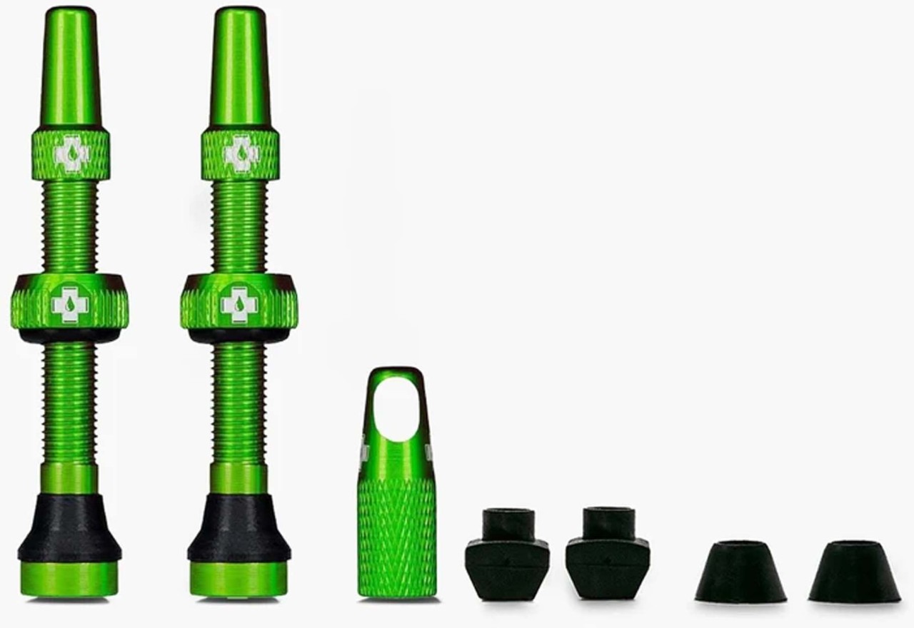 Muc-Off Tubeless Valve Kit Universal for MTB & Road green 60