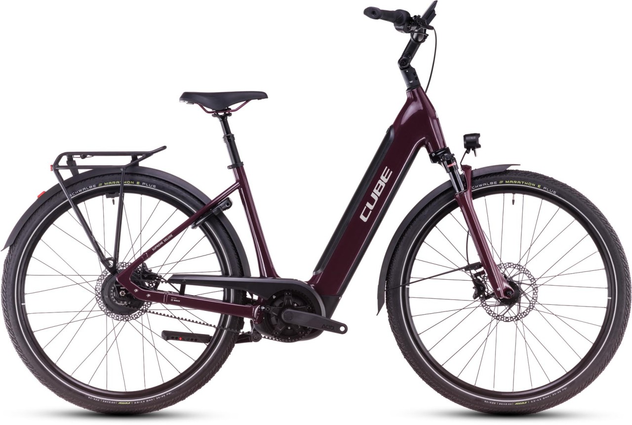 Cube Supreme Hybrid Deluxe Pro 625 amarone n grey 2025 - Touring E-Bike Easy Entry - Demonstration Model