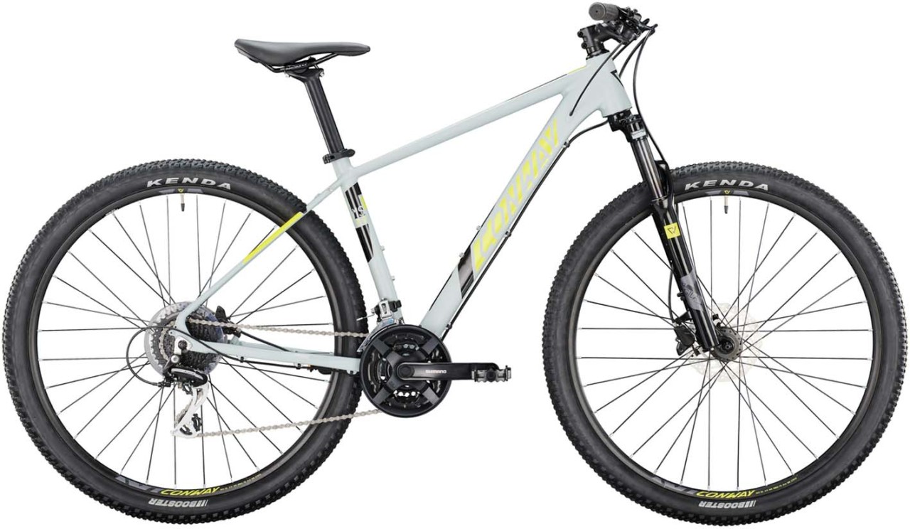 Conway MS 4.9 lightgrey matt / acid metallic 2022 - Hardtail Mountainbike