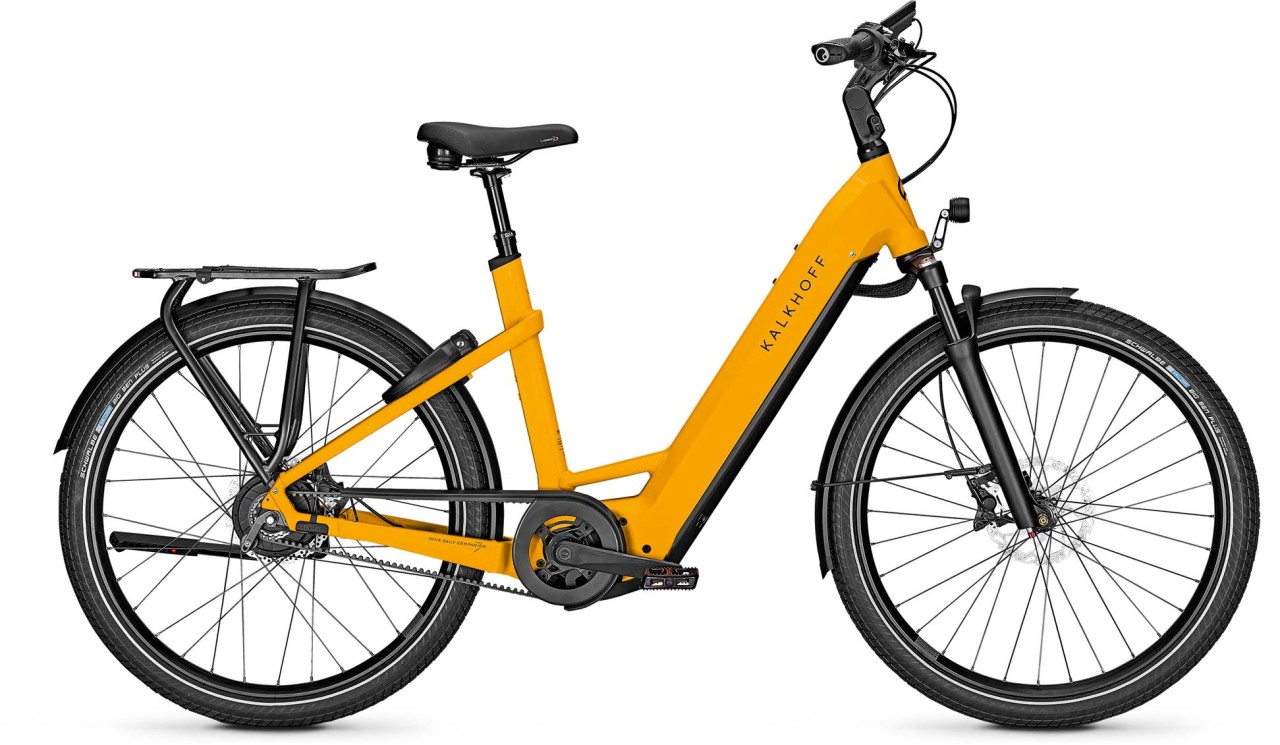 Kalkhoff Image 7.B Excite+ mustardyellow matt 2023 - Touring E-Bike Easy Entry