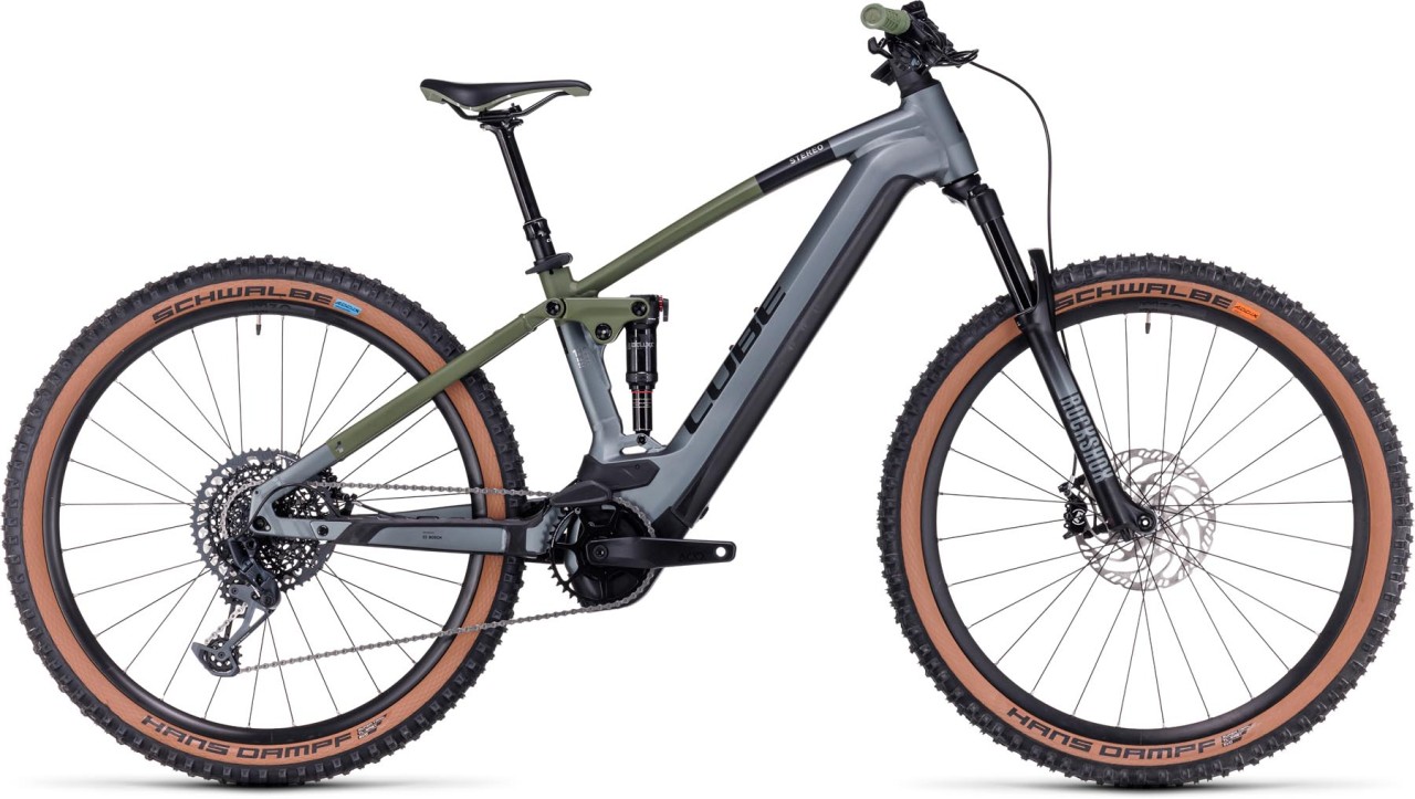 CUBE Stereo Hybrid 120 TM 750 flashgrey n olive MTB MHW