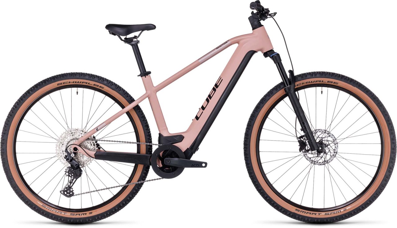 Cube Reaction Hybrid Pro 750 blushrose n silver E Bike Hardtail Mountainbike