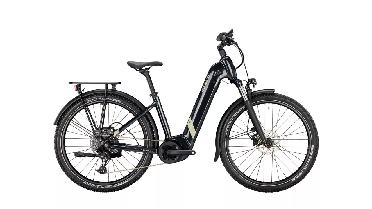 Conway Cairon C 3.0 625Wh black metallic / desert matt 2023 - E-Bike Hardtail Mountainbike Easy Entry